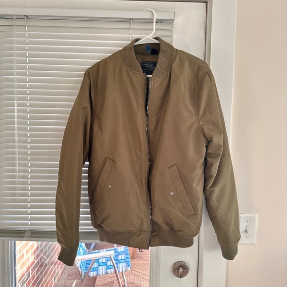 H&M padded olive green bomber jacket for sale! - Picture 1 of 5